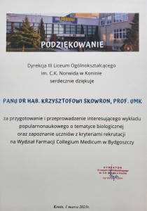 Podziękowania . Kliknij, aby powiększyć zdjęcie.